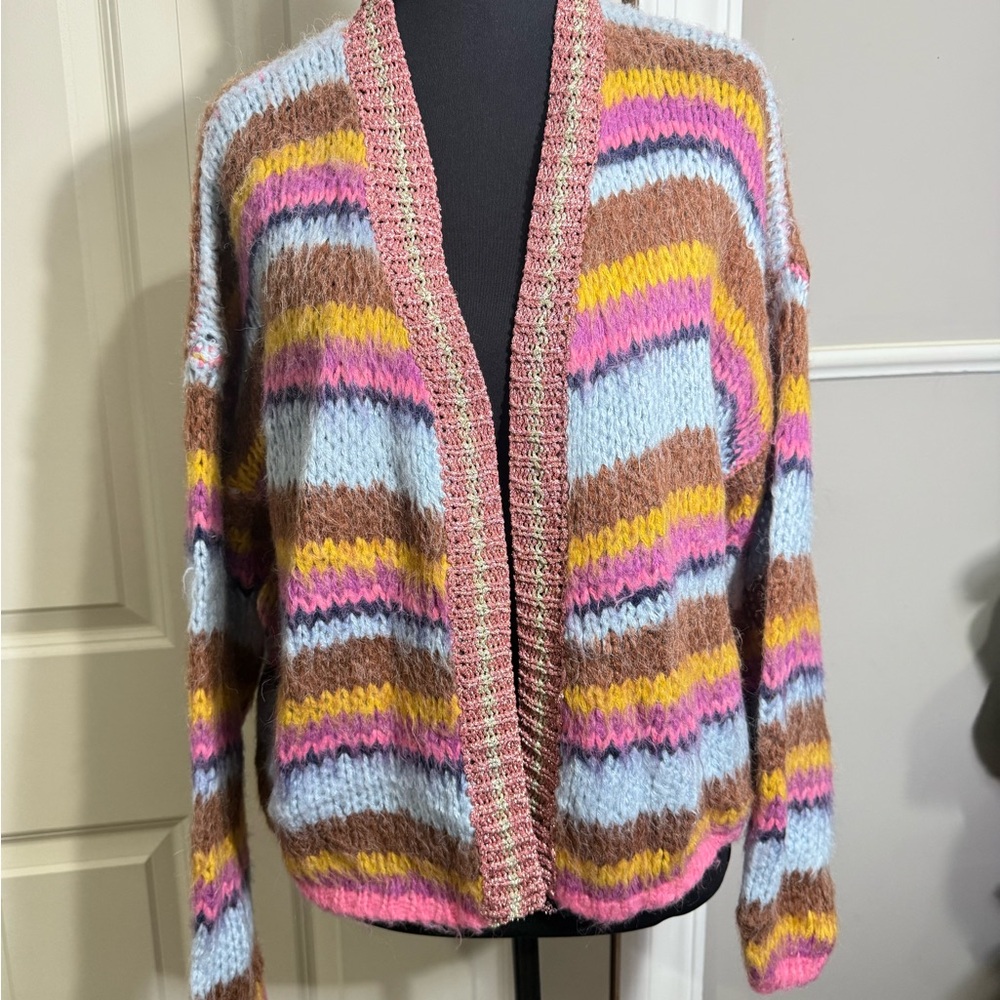 Pinch Multicolor Striped Cardigan